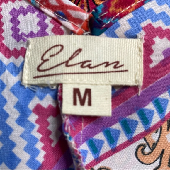 Elan Multicolored Sundress Dress Size Medium - Picture 7 of 9